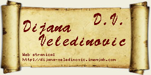 Dijana Veledinović vizit kartica